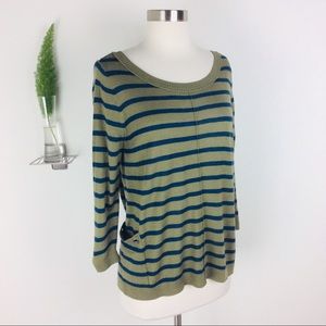 Caslon Gorgeous Stylish Merino Striped Sweater (M)
